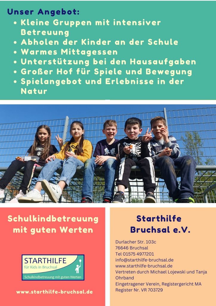 Flyer für Eltern 2023 (Starthilfe Bruchsal e.V.) - Seite 2
